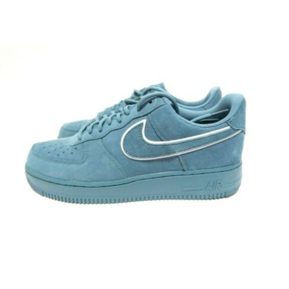 nike air force one blue suede